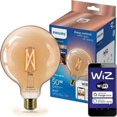 Philips Smart LED Smart LED 7W, E27, jantárové sklo, Tunable White 8719514372122