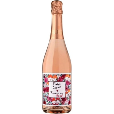 Bellenda Fratelli Cosmo rosé Prosecco DOC Extra Dry ružové 11,5% 0,75 l (čistá fľaša)