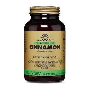 Solgar Хранителна добавка Канела , Solgar Cinnamon , 100 Vegetable Capsules