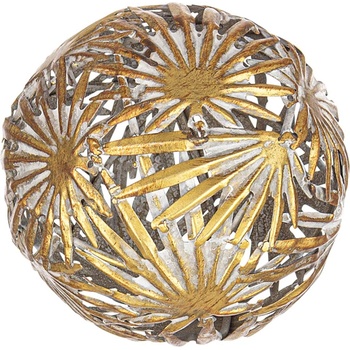 Bizzotto ДЕКОРАТИВНА СФЕРА mirleft leaf 20cm ЗЛАТО (0183281)
