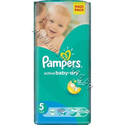 Пелени Pampers Active Baby Junior, 51-Pack, p/n PA-0202418 - Пелени за еднократна употреба за бебета с тегло от 11 до 16 kg (PA-0202418)