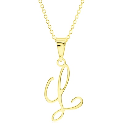 Gemmax Zlatý řetízek s písmenem „L“ GUSYN-42201-36261