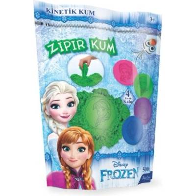 Eren - Кинетичен пясък с 4 лицензирани формички - Замръзналото кралство - Зелен - 500 г (ZKP 500-62-P)