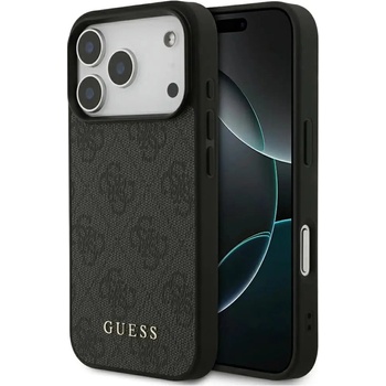 GUESS Класически калъф Guess 4G за iPhone 17 Pro - черен (3666339556204)