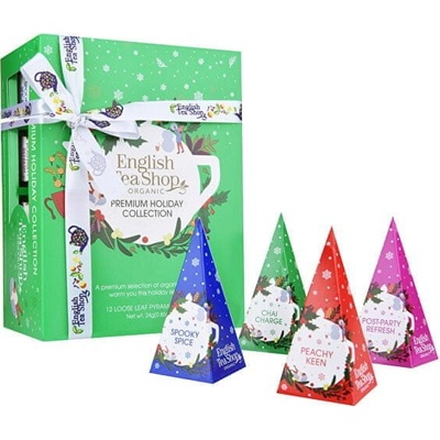 English Tea Shop Dárková kolekce Vánoční zelená BIO 12 pyramidek