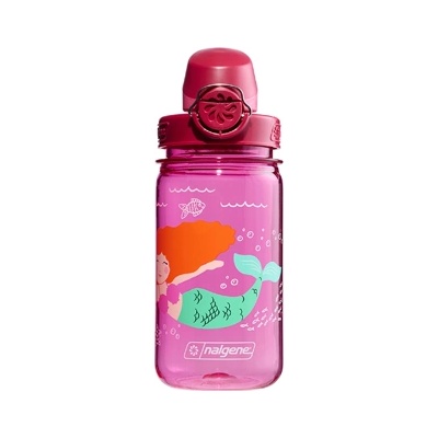 Nalgene Бебешка бутилка за вода Grip-n-Gulp Sustain 0, 35 L розова русалка (078940)