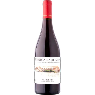 Pivnica Radošina Alibernet 2023 výber z hrozna 13,5% 0,75 l (čistá fľaša)
