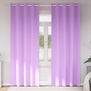 Pure Line Home Плътни завеси в цвят орхидея с метални халки, 2 бр. , 140 x 245 см