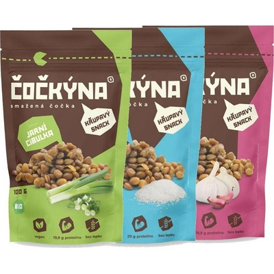 Čočkýna Smažená čočka Mořská sůl mořská sůl 100 g – Zboží Dáma