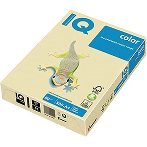 Mondi Цветна хартия за копирни машини IQ Color A/4 80 г пастелно-кремава CR20 500 листа/пакет IQC480/P/CR20 (IQC480/P/CR20)