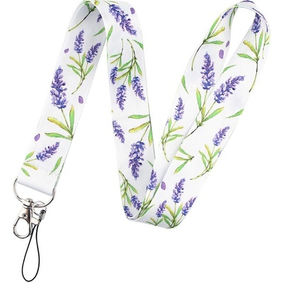 Šňůrka na krk Flower vzorovaná k pouzdru vzor C