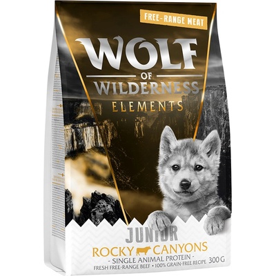 Wolf of Wilderness JUNIOR Rocky Canyons Beef bez obilnín 0,3 kg