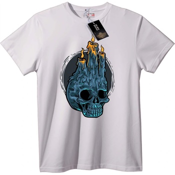 NOONEBRAND Тениска Череп със Свещ - S, Black
