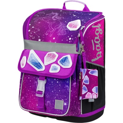 Baagl aktovka Zippy Unicorn Universe A 31349 fialová