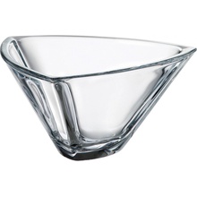 Crystal Bohemia Triangle skleněná dekorační mísa 24,5 cm