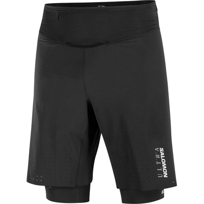 Salomon Мъжки шорти за бягане Salomon S/Lab Ultra 2In1 Shorts Running shorts - Deep Black / Deep Black (012-4161-0114)