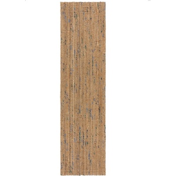 Flair Rugs Синьо-естествена ръчно изработена ютена пътека 60x230 cm Jute Boucle Blue - Flair Rugs (503119377606)