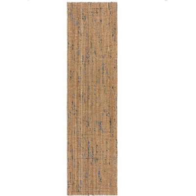 Flair Rugs Синьо-естествена ръчно изработена ютена пътека 60x230 cm Jute Boucle Blue - Flair Rugs (503119377606)
