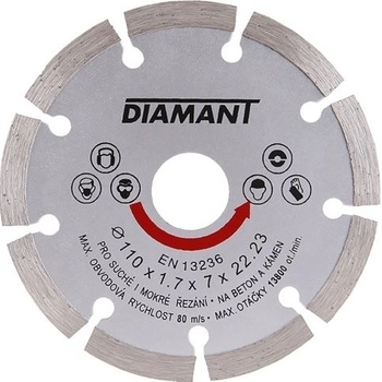 Diamant Levior Kotouč diamantový 110 x 1.7 x 22.2 mm 21110