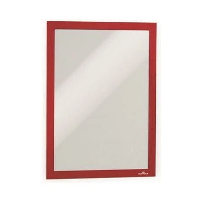 Informačný panel, A4, samolepiaci, DURABLE "DURAFRAME®", červená