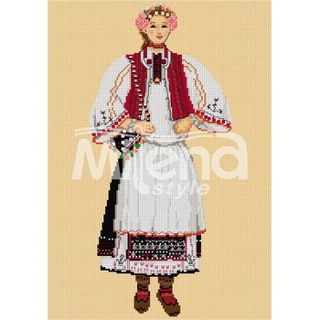Milena Style Разградска носия - гоблен със схема конци Ariadna 1: 1