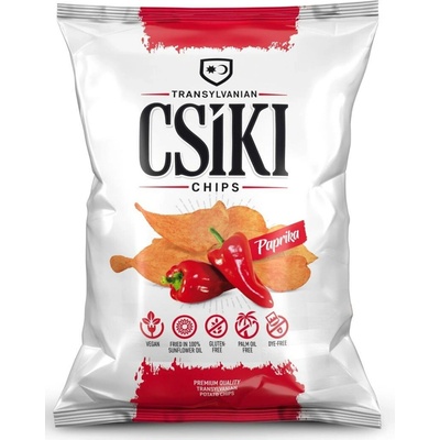Csíki Chips Bezlepkové bramborové chipsy s paprikovou příchutí 60 g