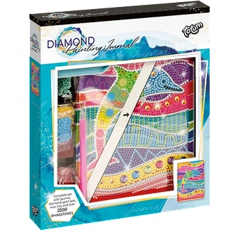 Totum Декорирай сам - тетрадка с диаманти Делфин - голяма (t079755)