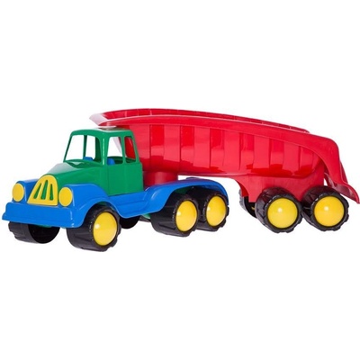 Hemar velké auto s návěsem 45 cm žluté