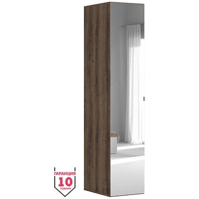 BRW Гардероб flex - 50*66*240 - манастирски дъб / огледало (f57-szafa_zestaw_39-dmon)