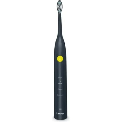 Beurer SC 30 Jet Black, електрическа звукова четка за зъби, до 80 000 mov/min, 4 почистващи програми: Clean, White, Polish, Gum Care, Int. 2-мин. таймер, вкл. 2 глави за четка за зъби и USB-C кабел за зареждане, 15 дни живот на батерията (10487_beu)