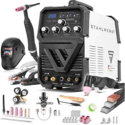 STAHLWERK Апарат за плазмено рязане STAHLWERK AC/DC WIG/TIG 200 Plasma ST IGBT SET FULL/ 10-200 A (1004)