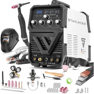 STAHLWERK Апарат за плазмено рязане STAHLWERK AC/DC WIG/TIG 200 Plasma ST IGBT SET FULL/ 10-200 A (1004) Заваръчен апарат