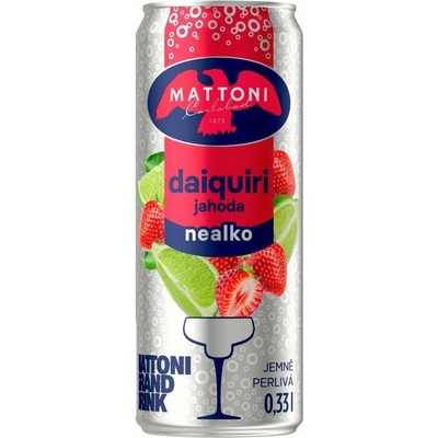 Mattoni Daiquiri jahoda nealko jemně perlivá 0,33 l
