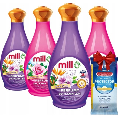 Mill Perfumy na tkaniny Mix vůní 4 x 760 ml