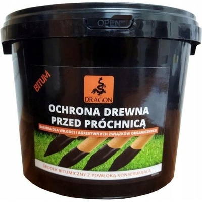 Dragon ochrana dřeva proti hnilobě - bitumen 3L - černá