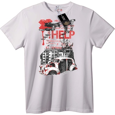 NOONEBRAND Тениска Ретро Кола - Помощ - XS, Black