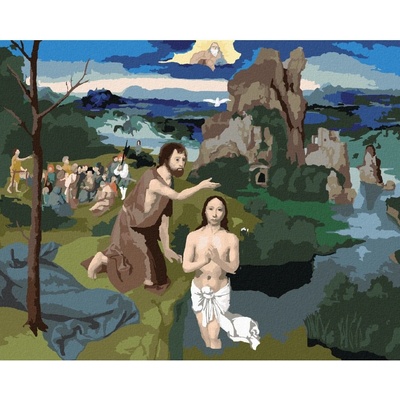 Zuty Malování podle čísel KRISTŮV KŘEST JOACHIM PATINIR