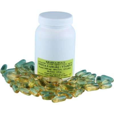 Krmiva Hulín Omega 3 a Vitamín E pro psy tbl 1000 mg 250 ks