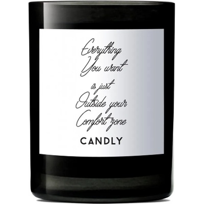 Candly - Ароматна соева свещ Everything you want is just outside your comfort zone 250 g (No3EYW)