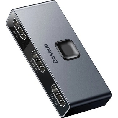 NoName Baseus HDMI rozbočovač Matrix HDMI Splitter 2v1/1v2 šedý 6953156219700 – Zboží Živě