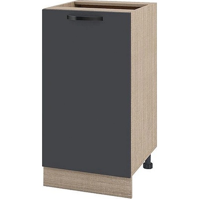 ИРИМ Долен кухненски шкаф Сити МФ-Карбон мат-11-28 45 см