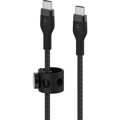 BOOST CHARGE PRO Flex USB-C to USB-C 2.0, Braided Silicone Cable - 2M - Black (CAB011bt2MBK)