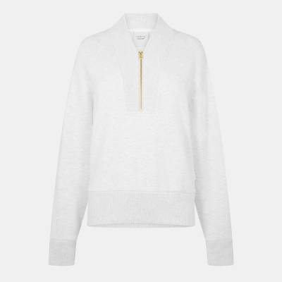 Varley Women's Sally Quarter Zip Soft Fleece Relaxed Fit Fleece - ivory marl