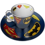 ABYstyle Комплект ABYSTYLE DC COMICS Mirror mug & plate set Logo (ABYSTYLE-MMP002)