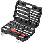 MTX Комплект инструменти, 1/2" , CrV, пластмасова кутия 32 бр. //MTX