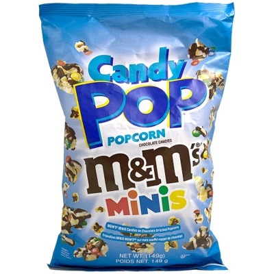 Candy Pop sladký popkorn s kousky bonbonků M&M's z mléčné čokolády 149 g