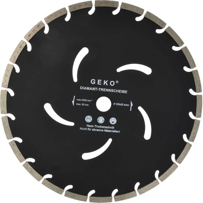 Diamantový kotúč segmentový 350 x 25,4 mm, segment 10 mm, PROFI, GEKO