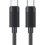USAMS Кабел USAMS U94 60W за USB-C към USB-C 1m, черен (Usa001726)