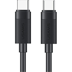USAMS Кабел USAMS U94 60W за USB-C към USB-C 1m, черен (Usa001726)