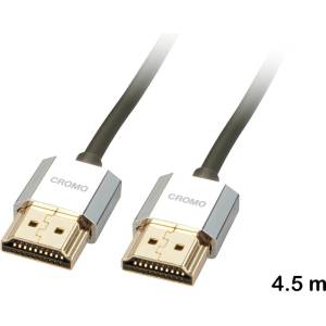 Lindy HDMI High Speed A/A кабел, 4.5 м, Lindy, Cromo Slim 41676 (41676)